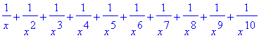 1/x+1/(x^2)+1/(x^3)+1/(x^4)+1/(x^5)+1/(x^6)+1/(x^7)...